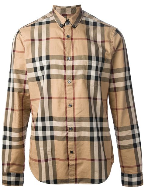 original burberry london herren langarm hemd|burberry clothing for men.